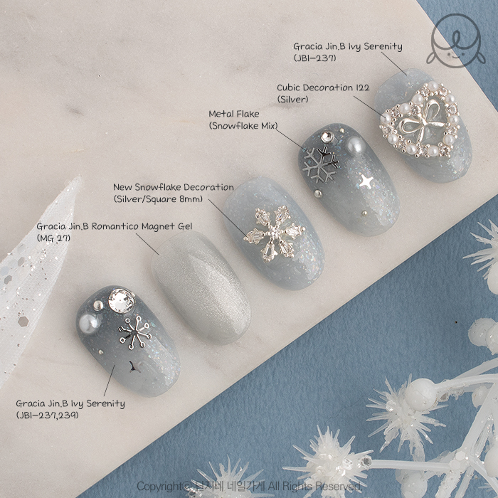 Gracia Jin.B Ivy Serenity 10 Colors Set - danjinail