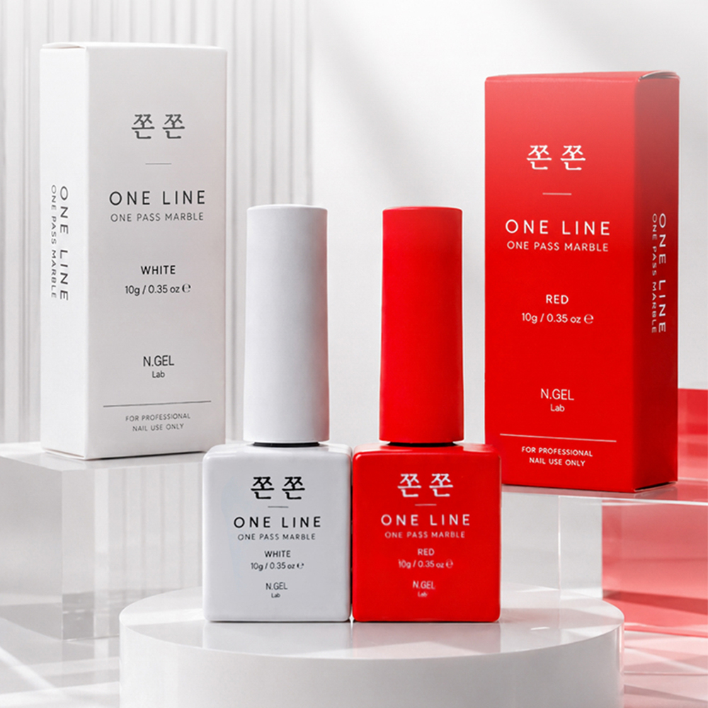 미코 쫀쫀젤 국시 마블젤 레드+화이트 2종세트