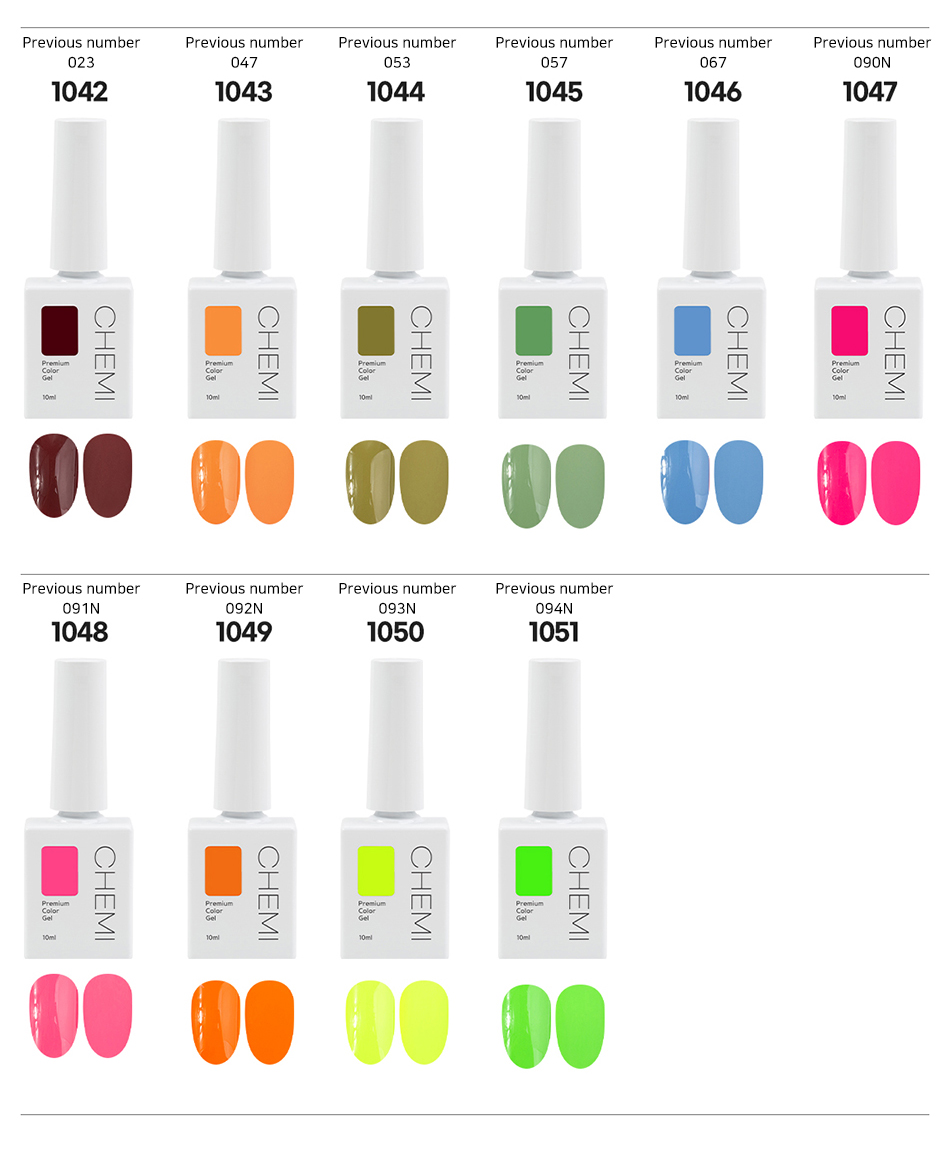 CHEMI GEL 100 color propessional trendy nail color gel - danjinail