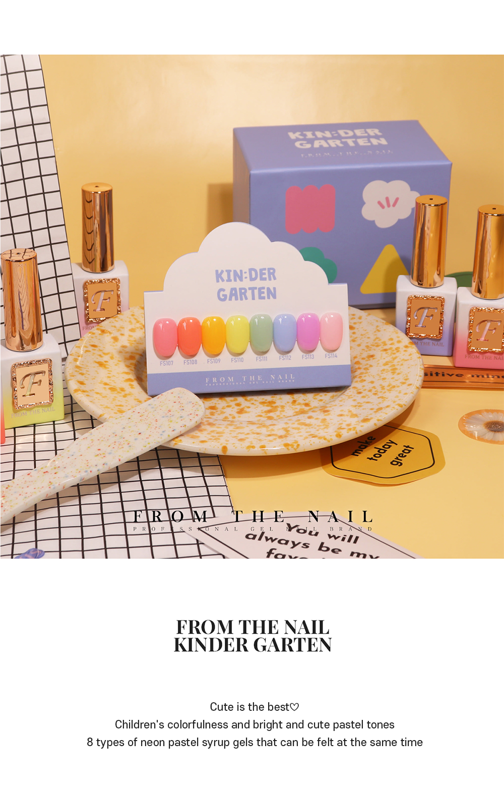 Kit De Vernis Gel Syrup FROM THE NAIL - 8 Couleurs K-Beauty, 10g Chaque, Effet Brillant Et Durable