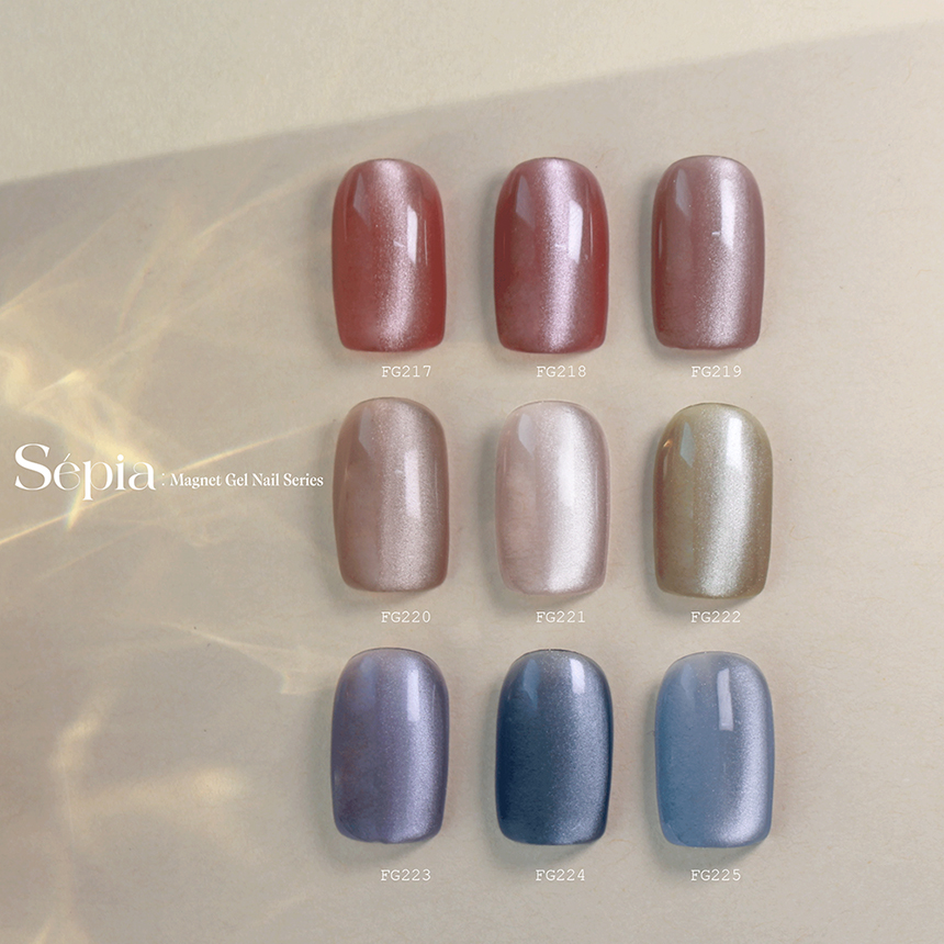 From The Nail Sepia Gel Set (9colors) - danjinail