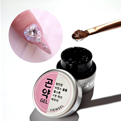 뷰젤 곤약젤 10g 논와이프 팁연장 스톤파츠 고정젤