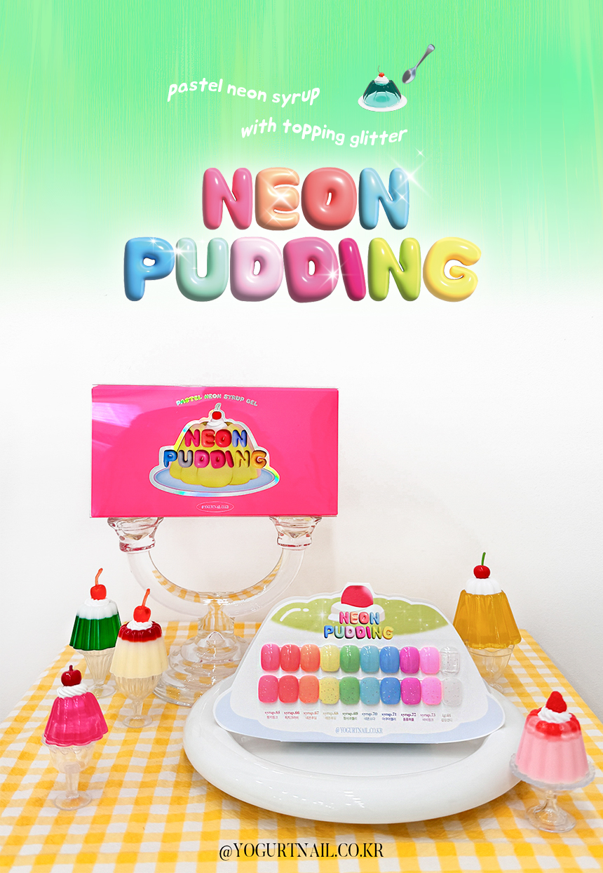 Yogurt Nail Neon Pudding Main