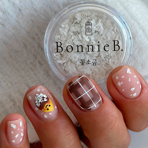보니비 꽃소금 네일글리터 겨울 눈꽃네일