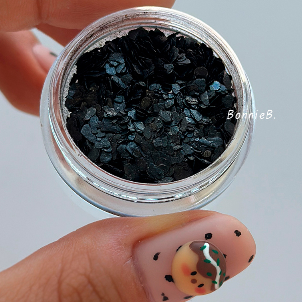 보니비 통후추 네일글리터 블랙 뉘앙스네일