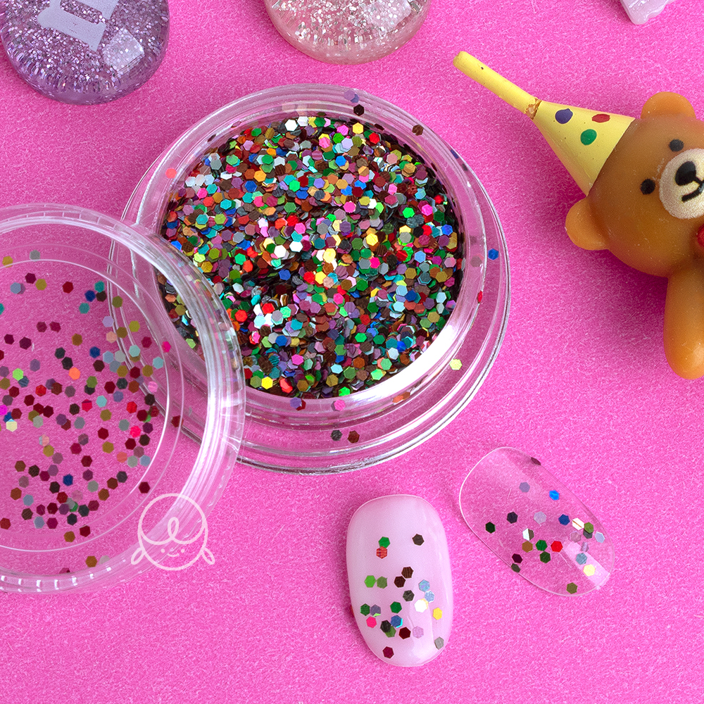 [신상할인] 파티 육각믹스 네일글리터