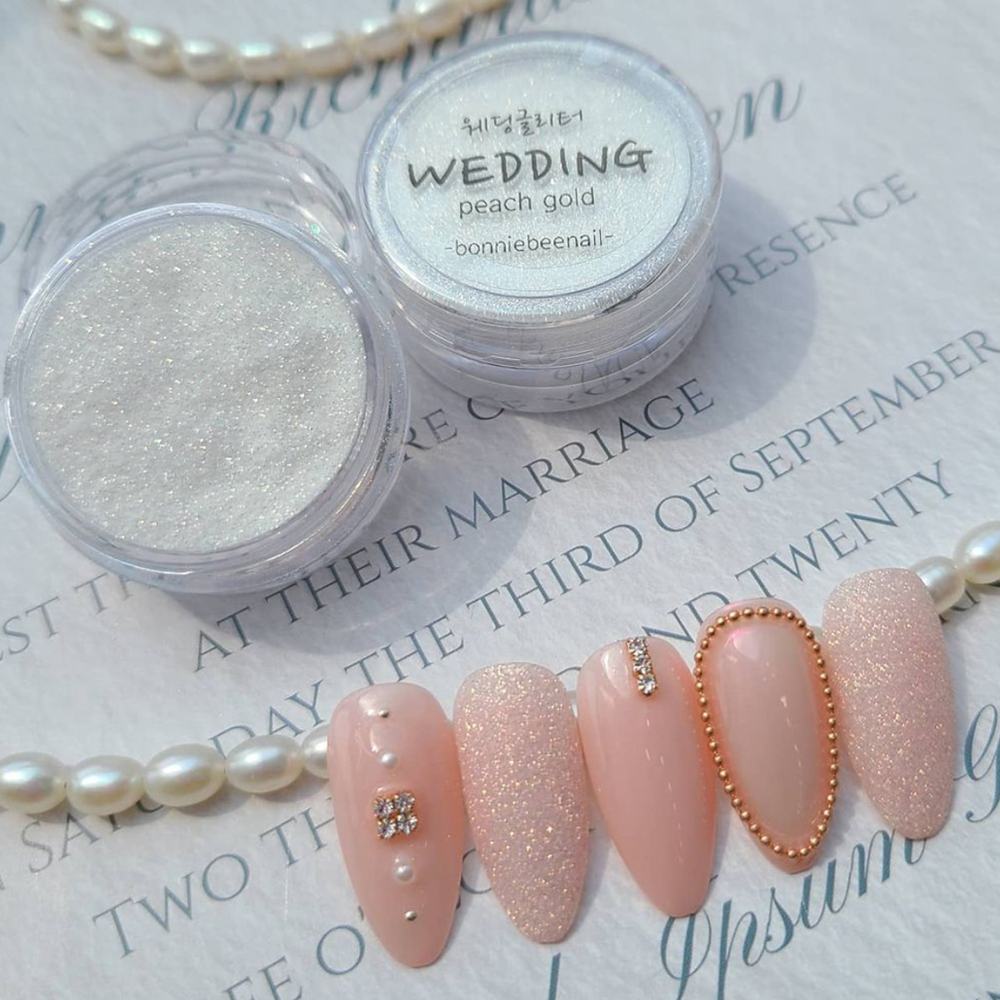 보니비 웨딩글리터 피치골드 네일글리터