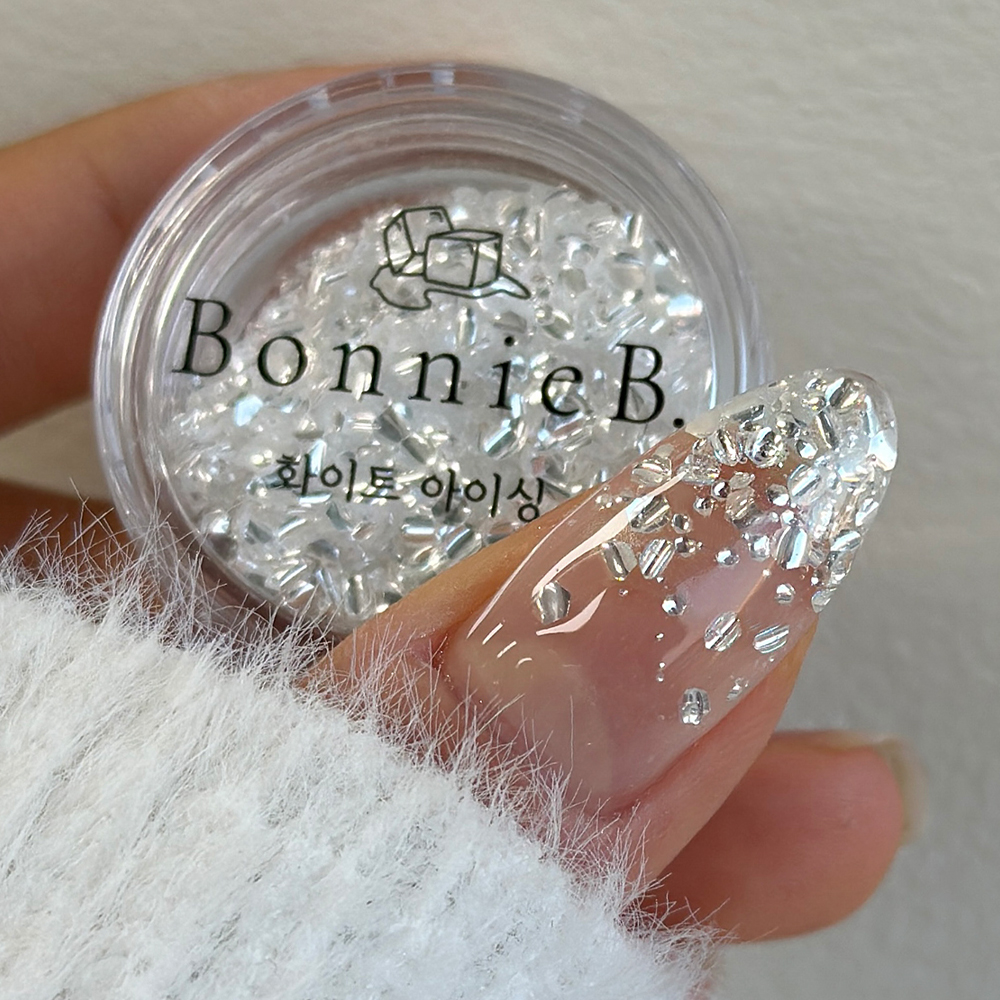 보니비 화이트아이싱 얼음 네일글리터