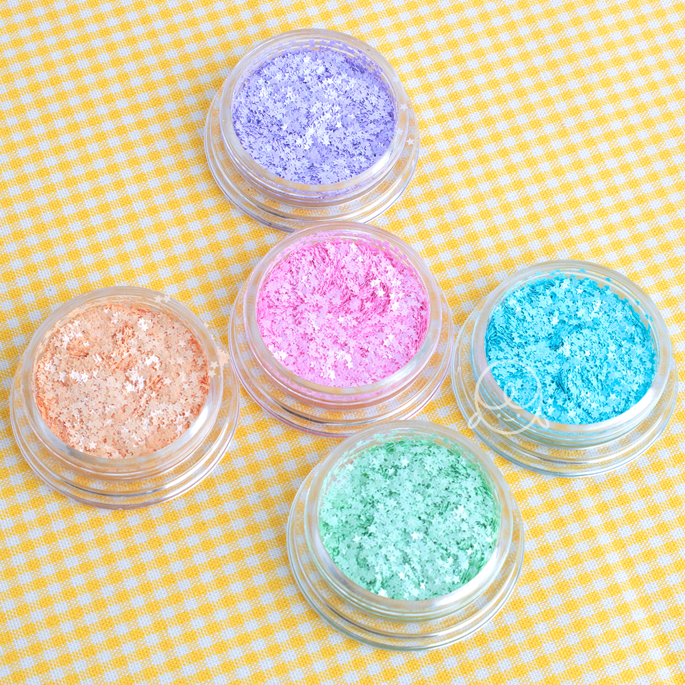 초미니 파스텔 별 네일글리터 5종세트