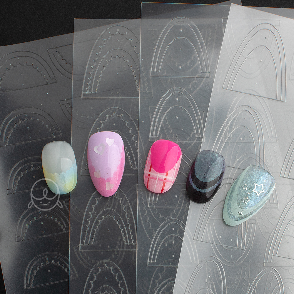 그라데이션 프렌치 네일스티커