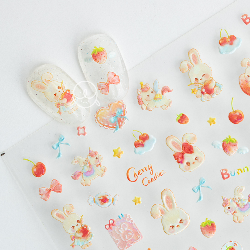 캐릭터119 체리버니 네일스티커 (to-5596)