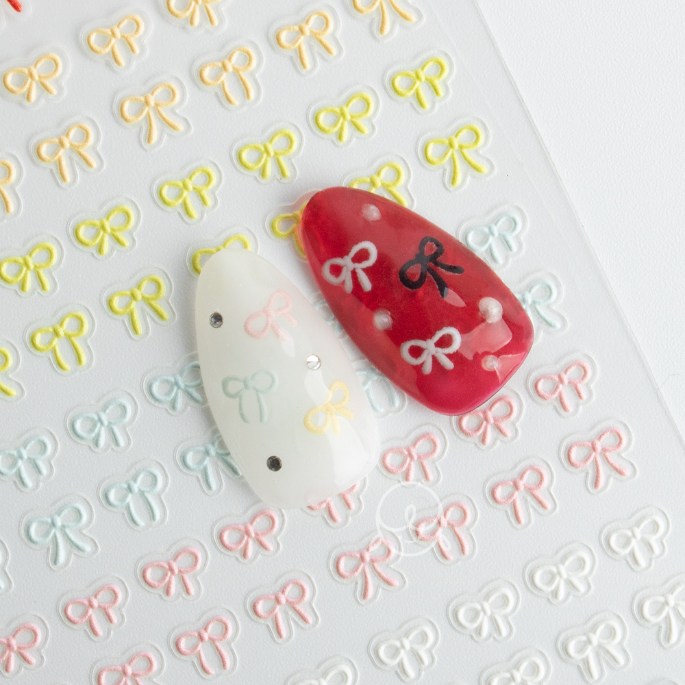 모양154 미니 리본 네일스티커 (YT-6004)