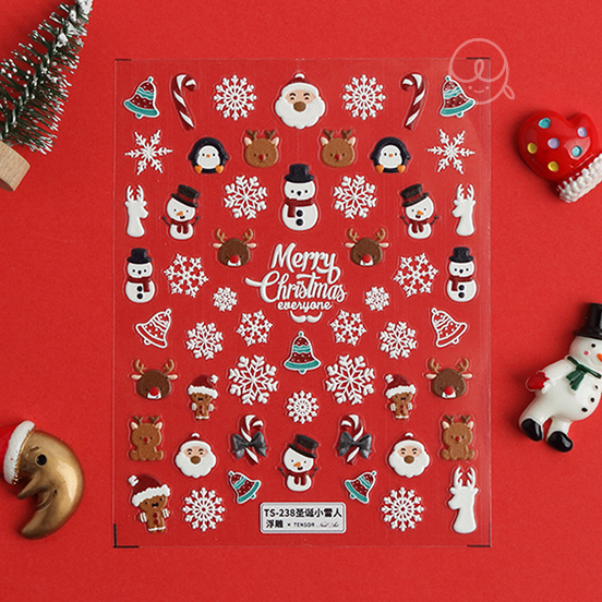 겨울24 메리크리스마스 네일스티커 (TS-238)