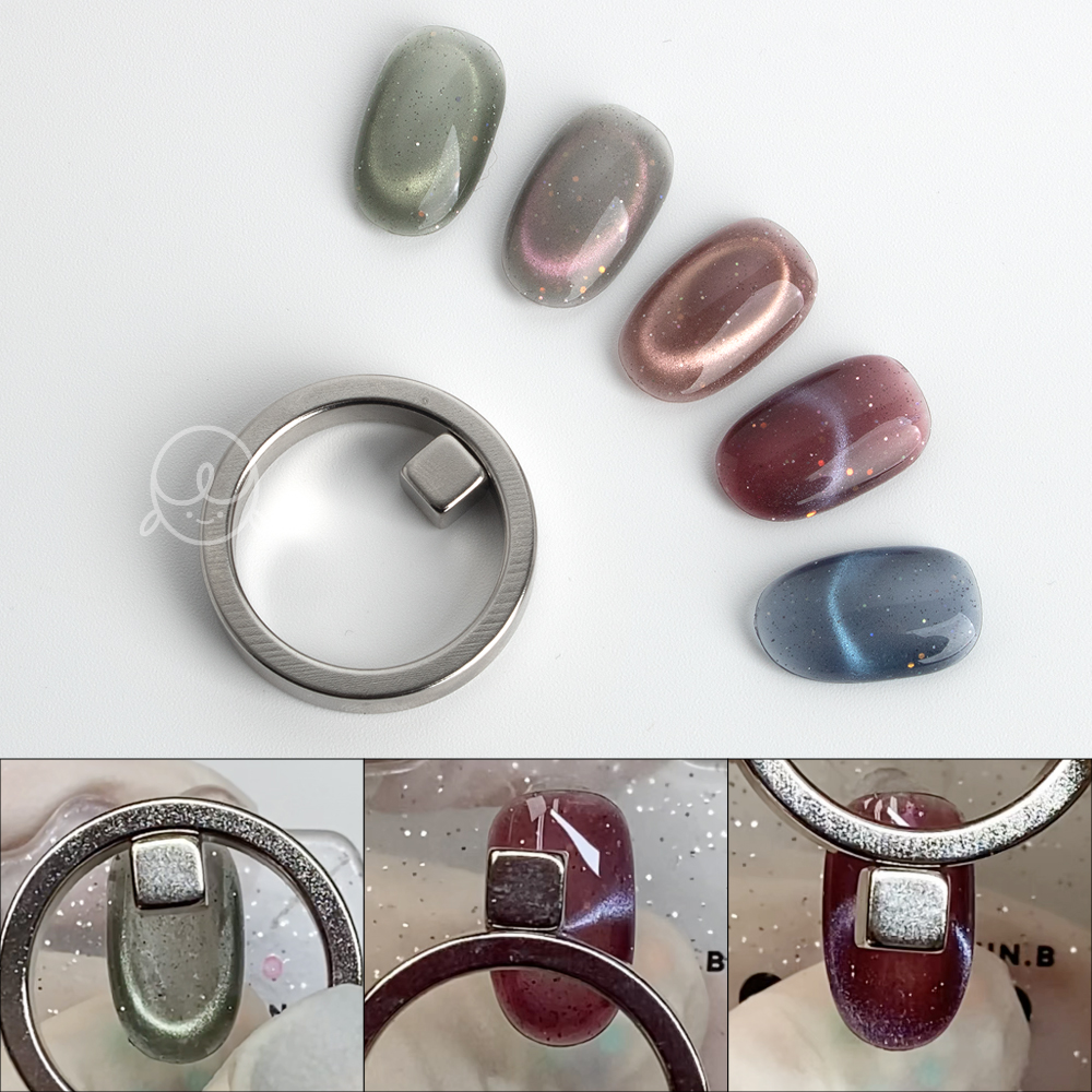 [신상할인] 물방울 유리알 네일자석 O링 큐브자석