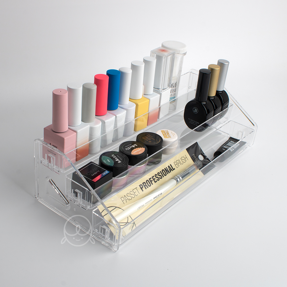 매니큐어 네일진열대 화장품정리함 3단계단랙