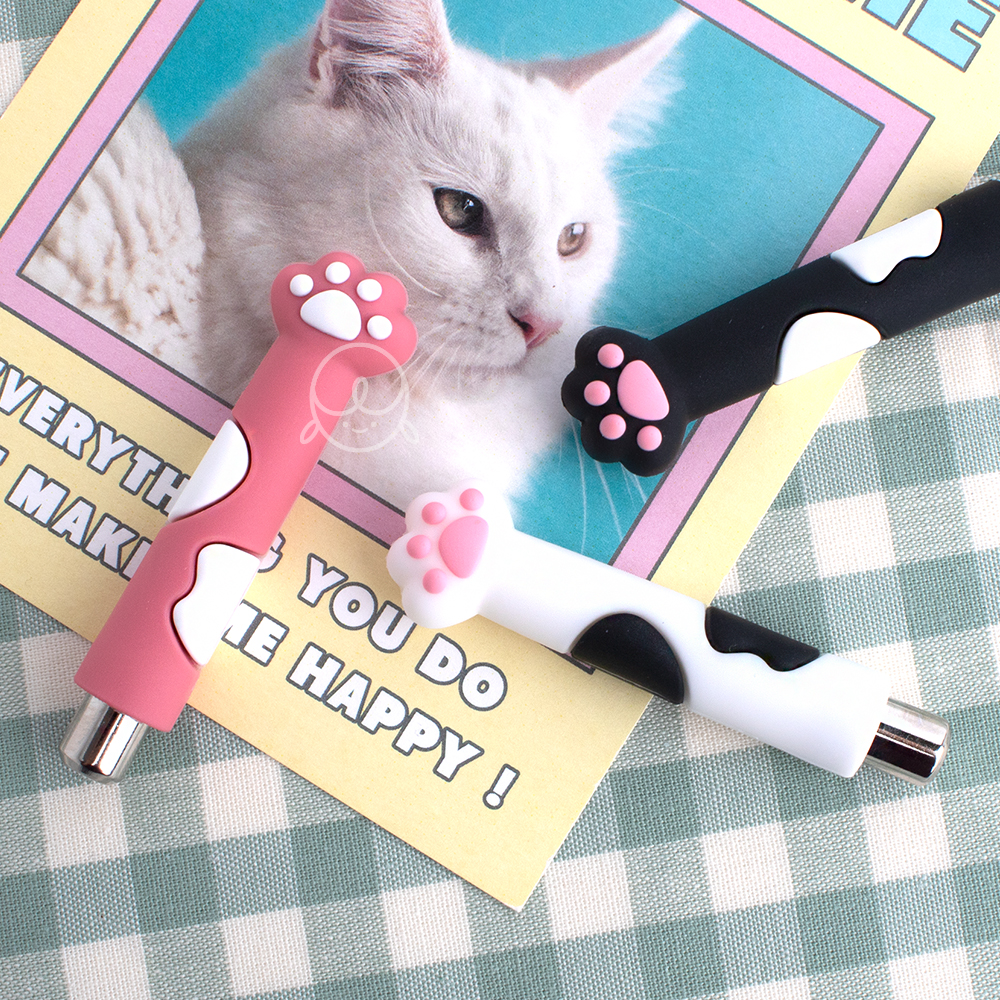 고양이 실리콘 원형 네일자석