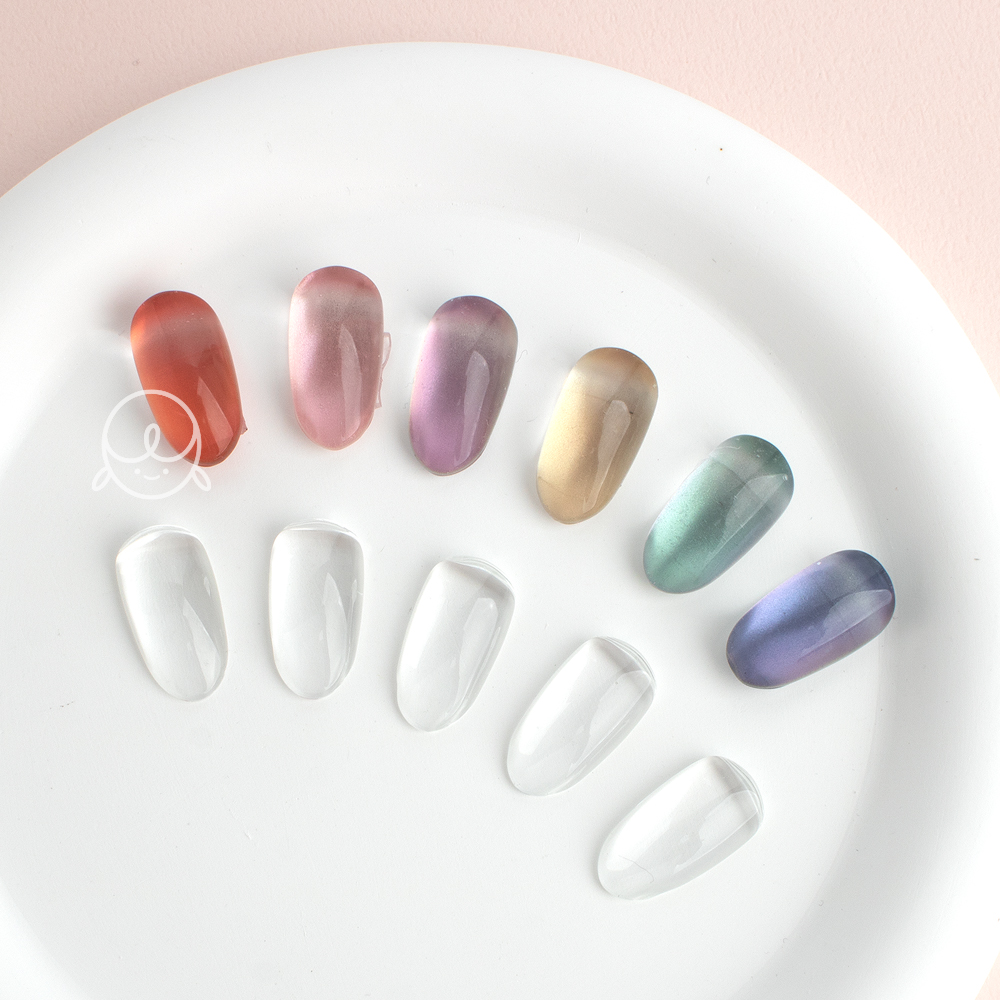 글라스 네일컬러차트 자석젤 아트판 (10개입)