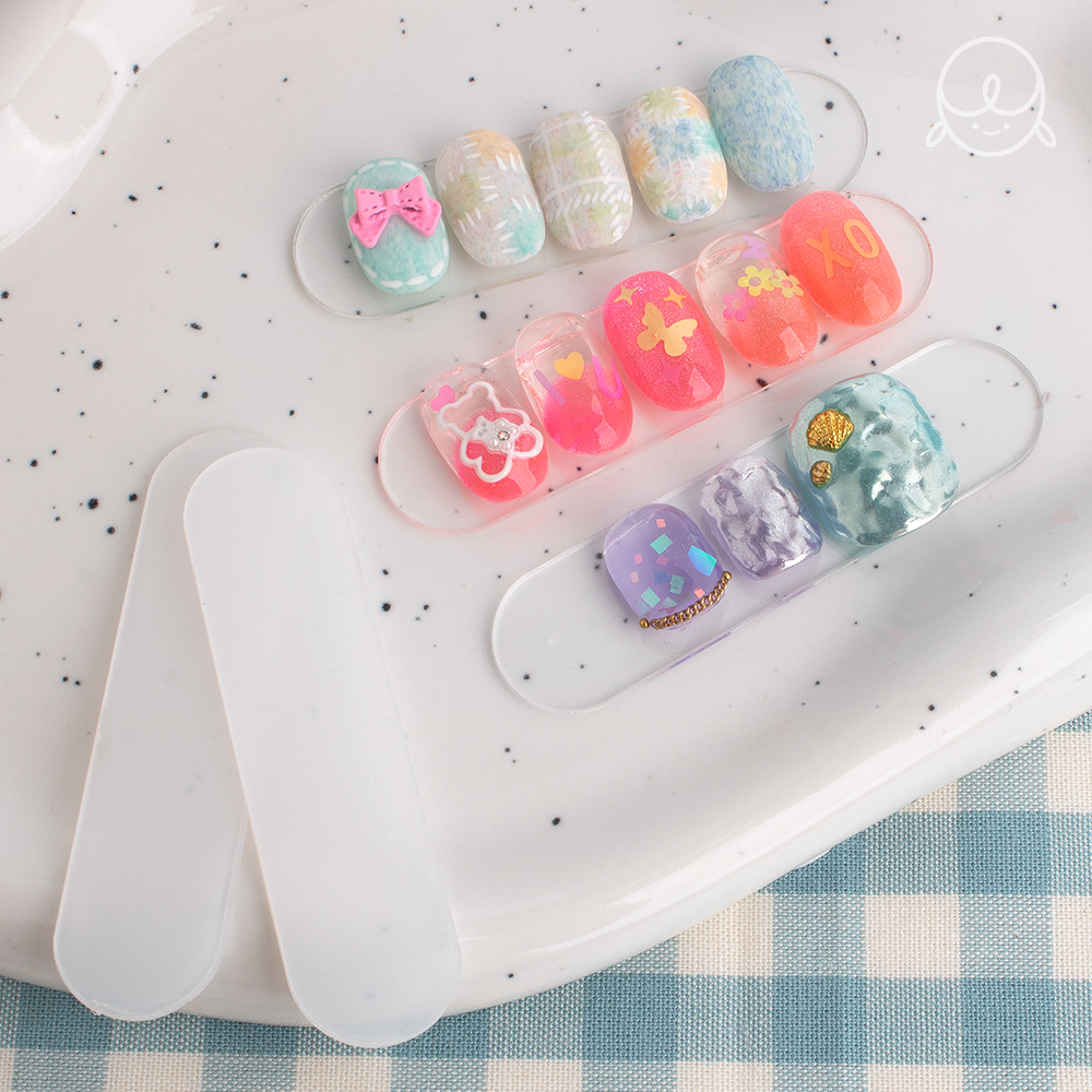 단지네 네일아트북 컬러차트 리필 타원팁보드 (10개)