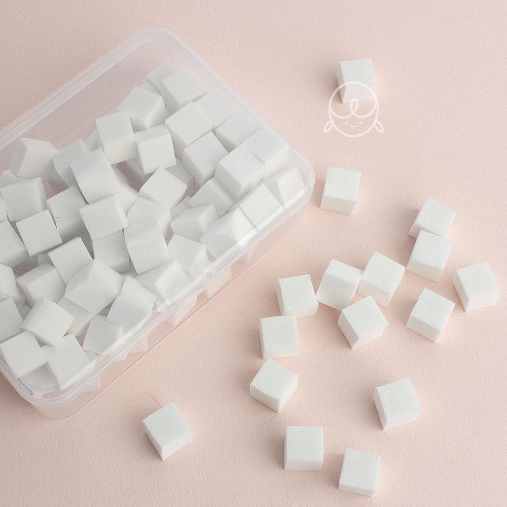 고밀도 그라데이션네일 조각스폰지 (약100개입)