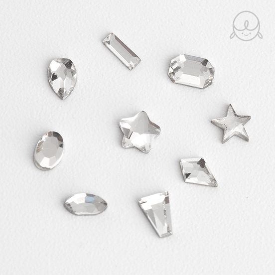 초미니 팬시 네일스톤 네일파츠 크리스탈 단품(약100개입)