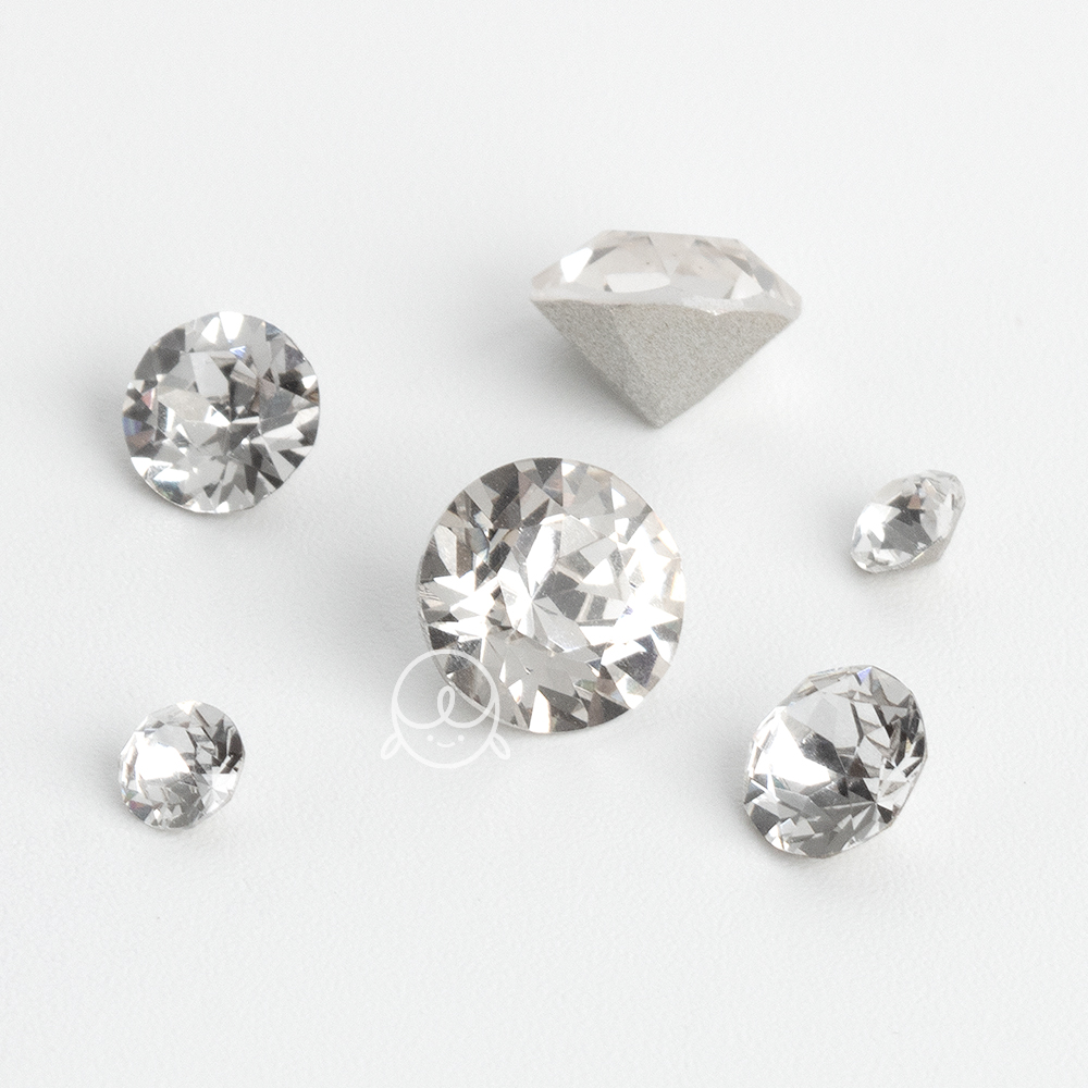 고급 네일스톤 V컷 원형 네일파츠