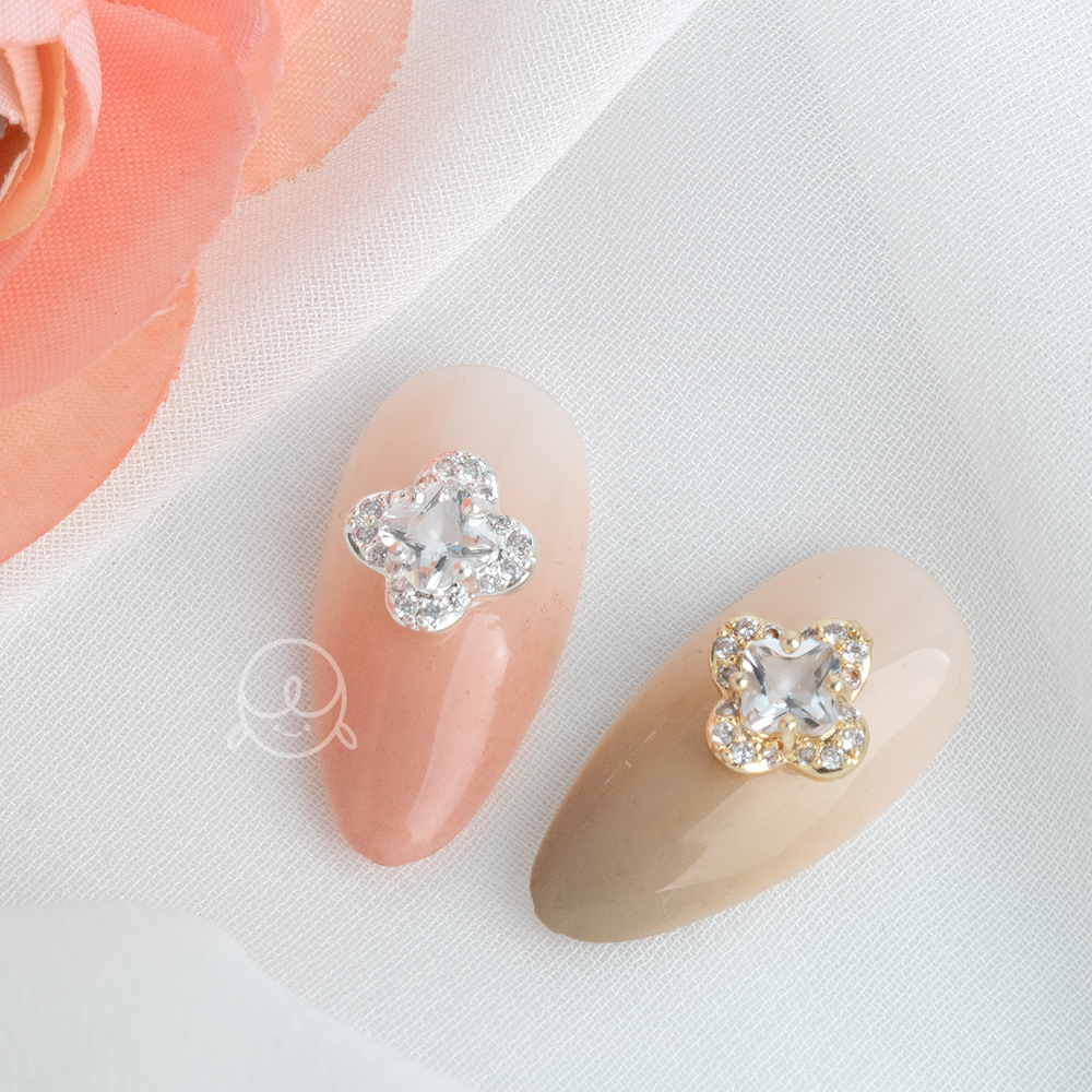 큐빅13 지르콘 클로버 네일파츠