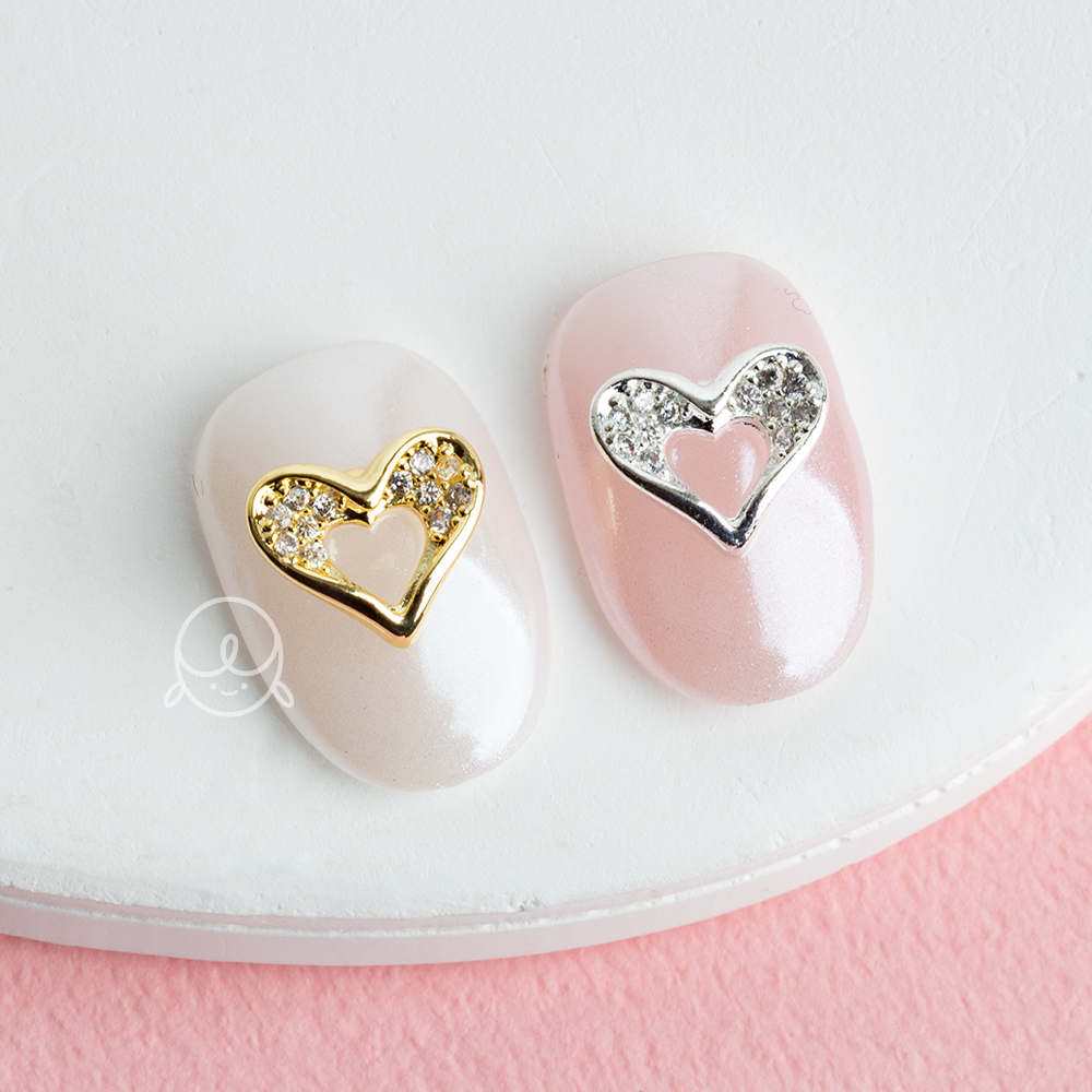 큐빅174 하트프레임 네일파츠