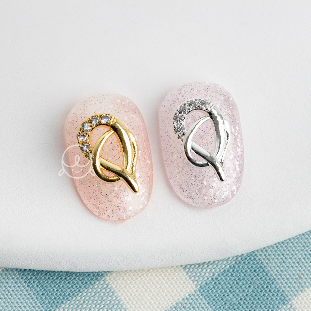 큐빅176 물방울 트위스트 네일파츠