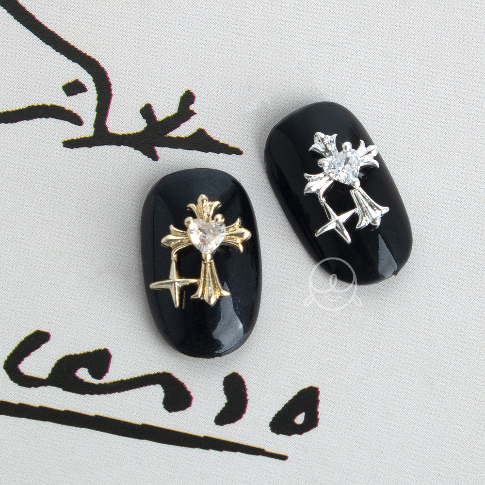 [신상할인] 큐빅20 폴라리스 십자가 네일파츠