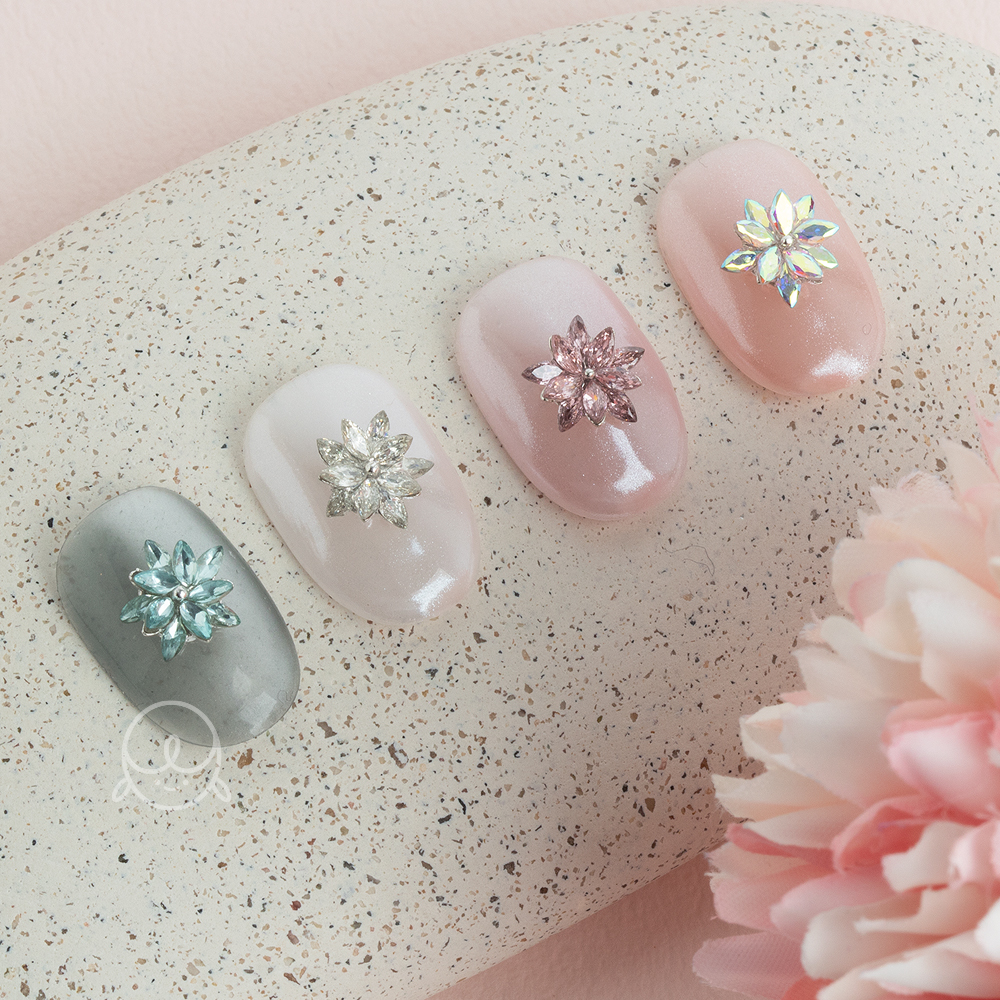 큐빅22 지르콘 눈꽃 네일파츠 (S)