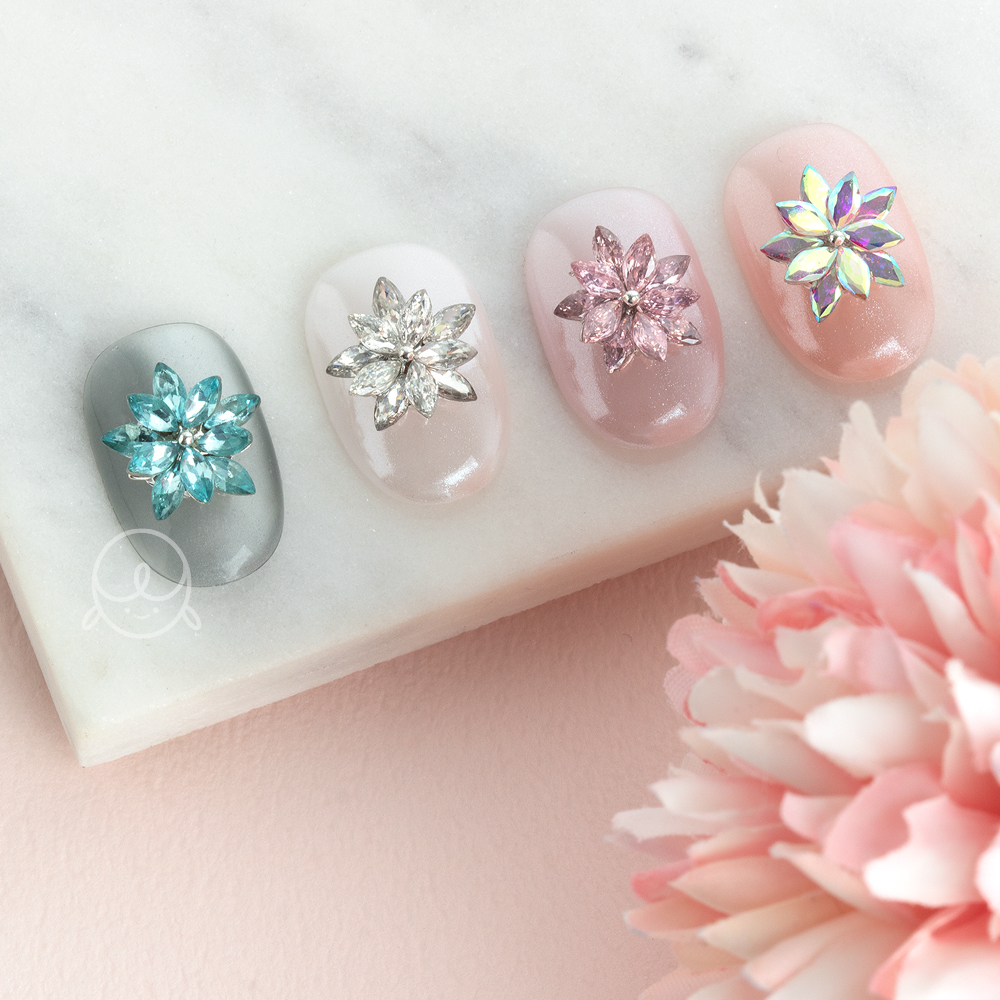 큐빅23 지르콘 눈꽃 네일파츠 (L)