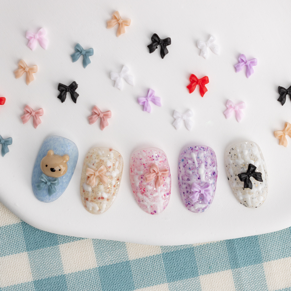 데코140 쁘띠블링 롱리본 네일파츠 (10개입)