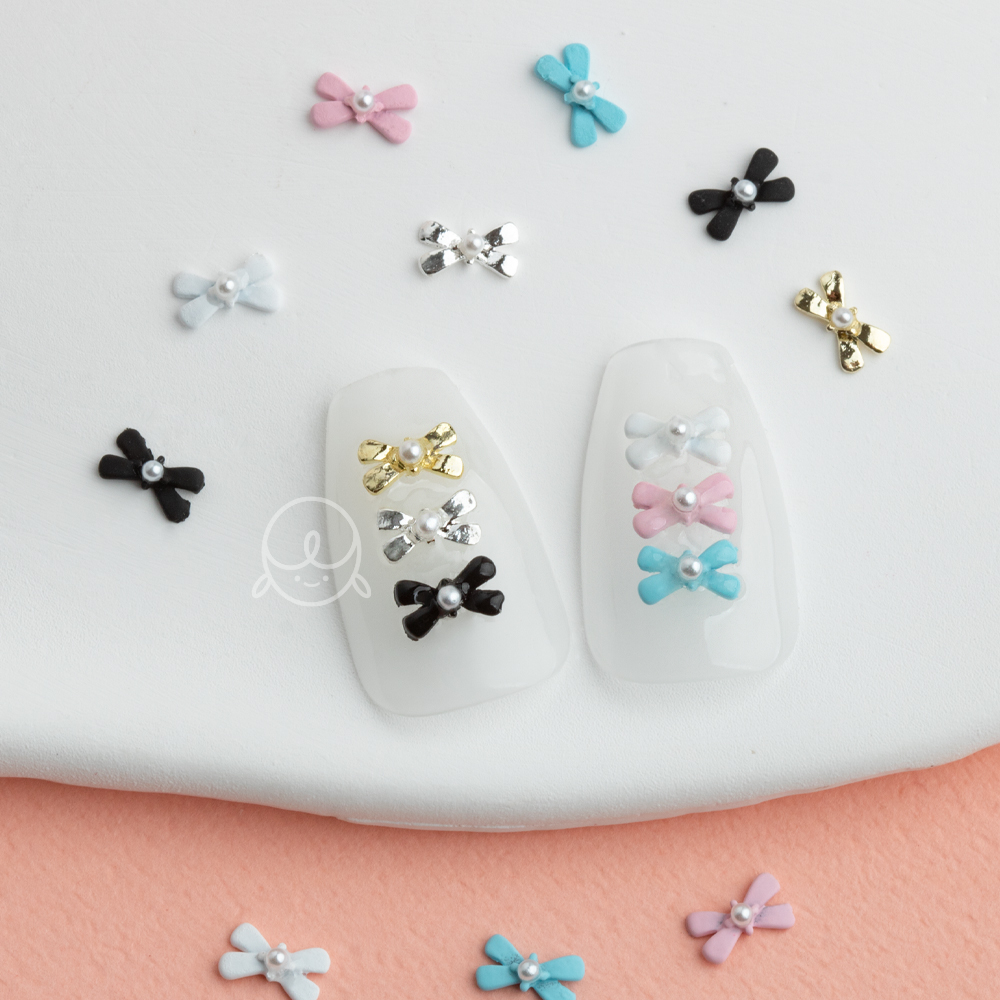 데코155 베이비 리본 네일파츠 (5개입)