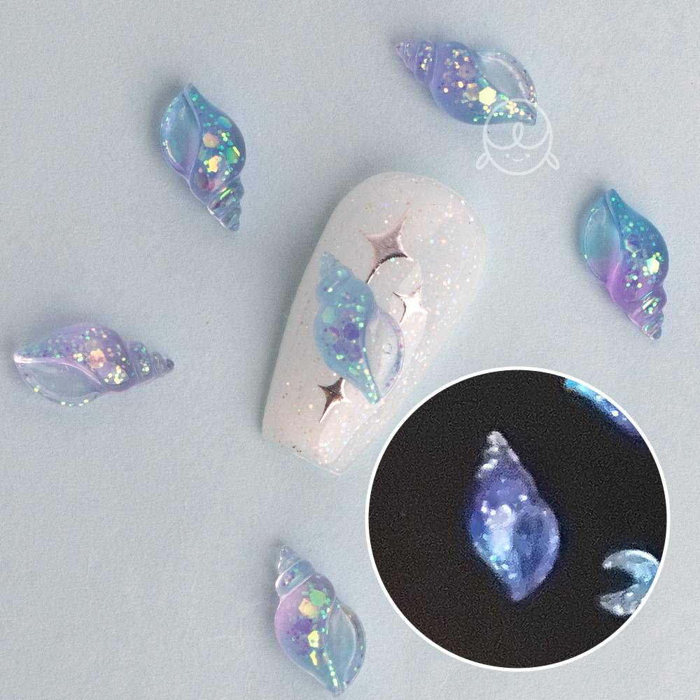데코169 야광 소라 네일파츠 (10개입)