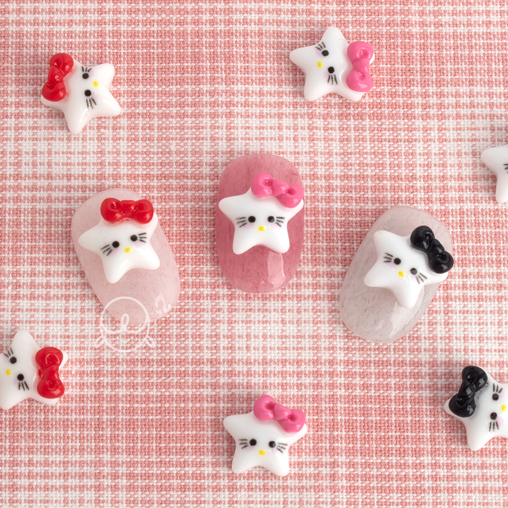 데코200 스타 고양이 네일파츠 (5개입)