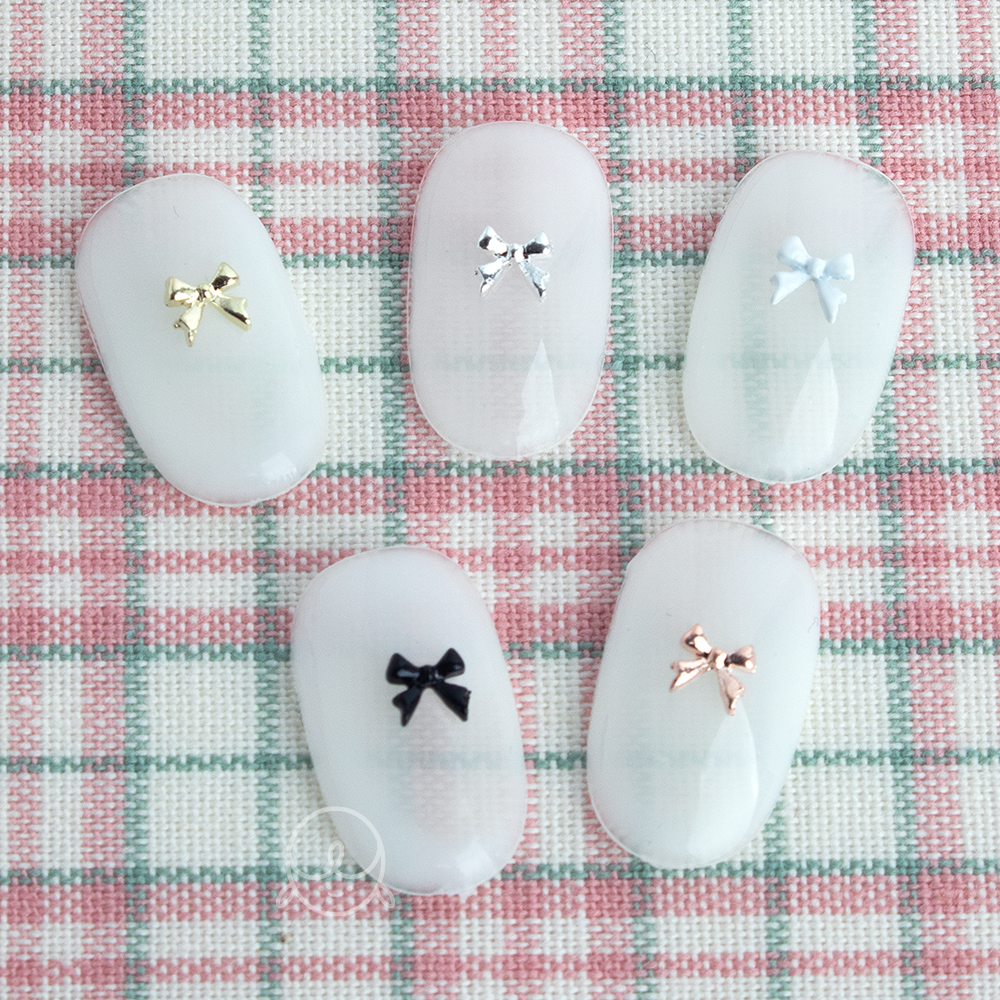 데코213 초미니 리본 네일파츠 (5개입)