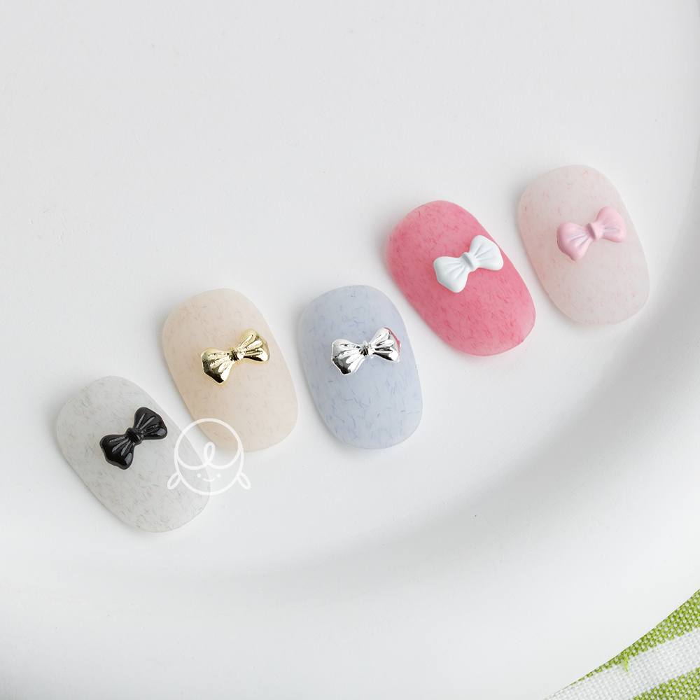 [신상할인] 데코214 초미니 매듭리본 네일파츠 (5개입)