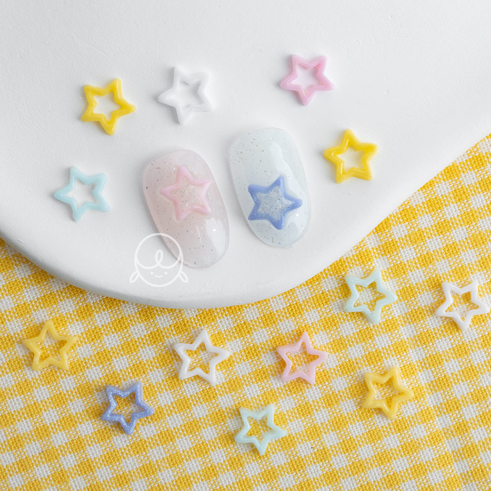 데코세트217 파스텔 별 네일파츠