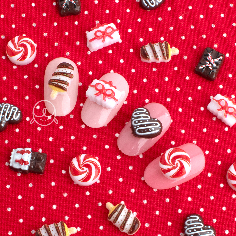 데코세트218 발렌타인 초콜릿 네일파츠