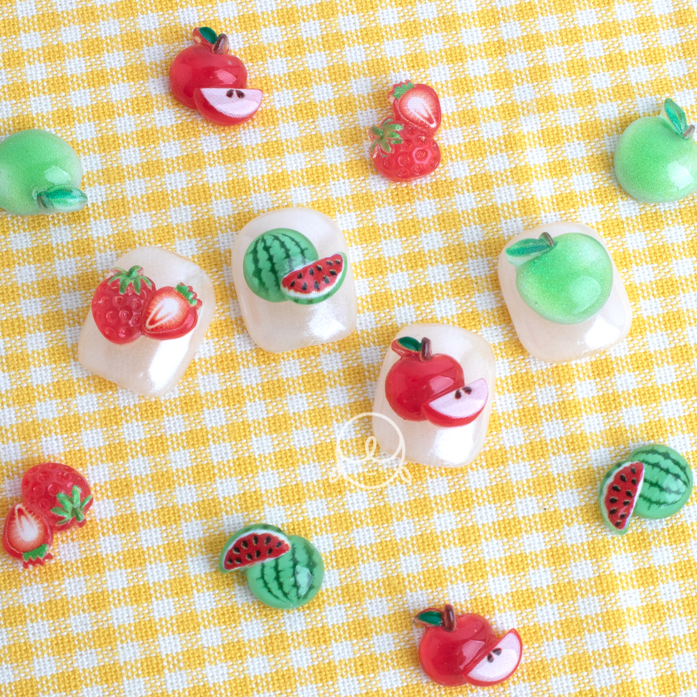 데코225 글레이즈과일 네일파츠 (5개입)