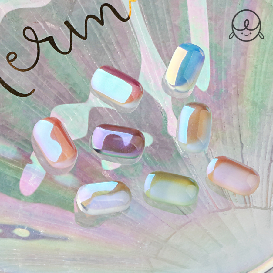 데코47 미니 유리알 네일파츠 (6개입)