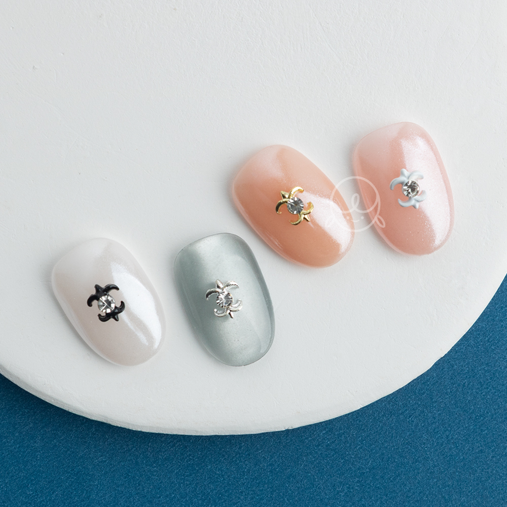 주얼리68 미니 크롬 네일파츠 (5개입)