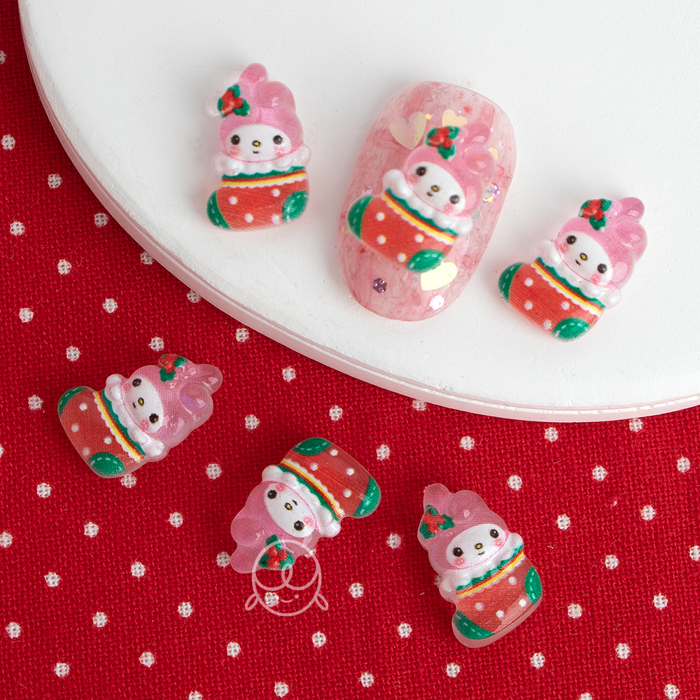 겨울파츠58 양말 네일파츠 (10개입)