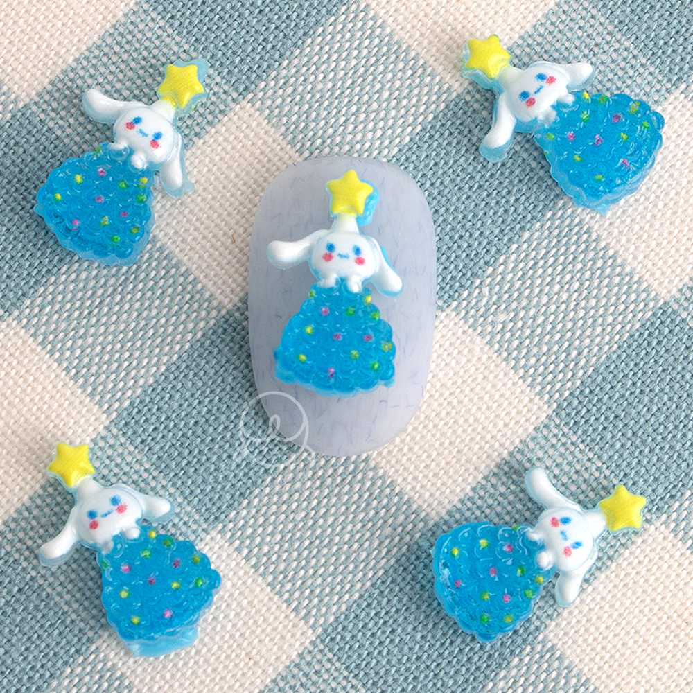 겨울파츠60 트리강아지 네일파츠 (10개입)