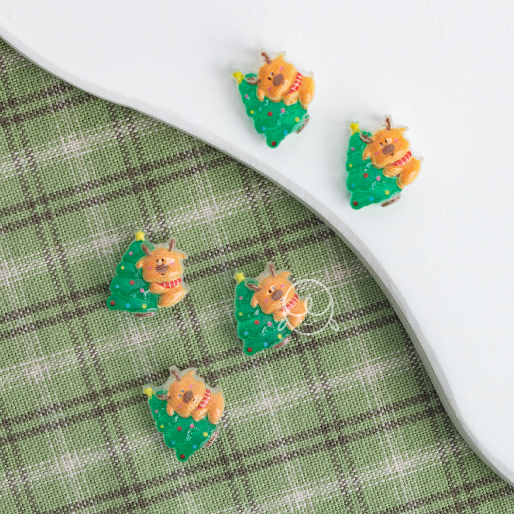 겨울파츠71 트리루돌프 네일파츠 (10개입)