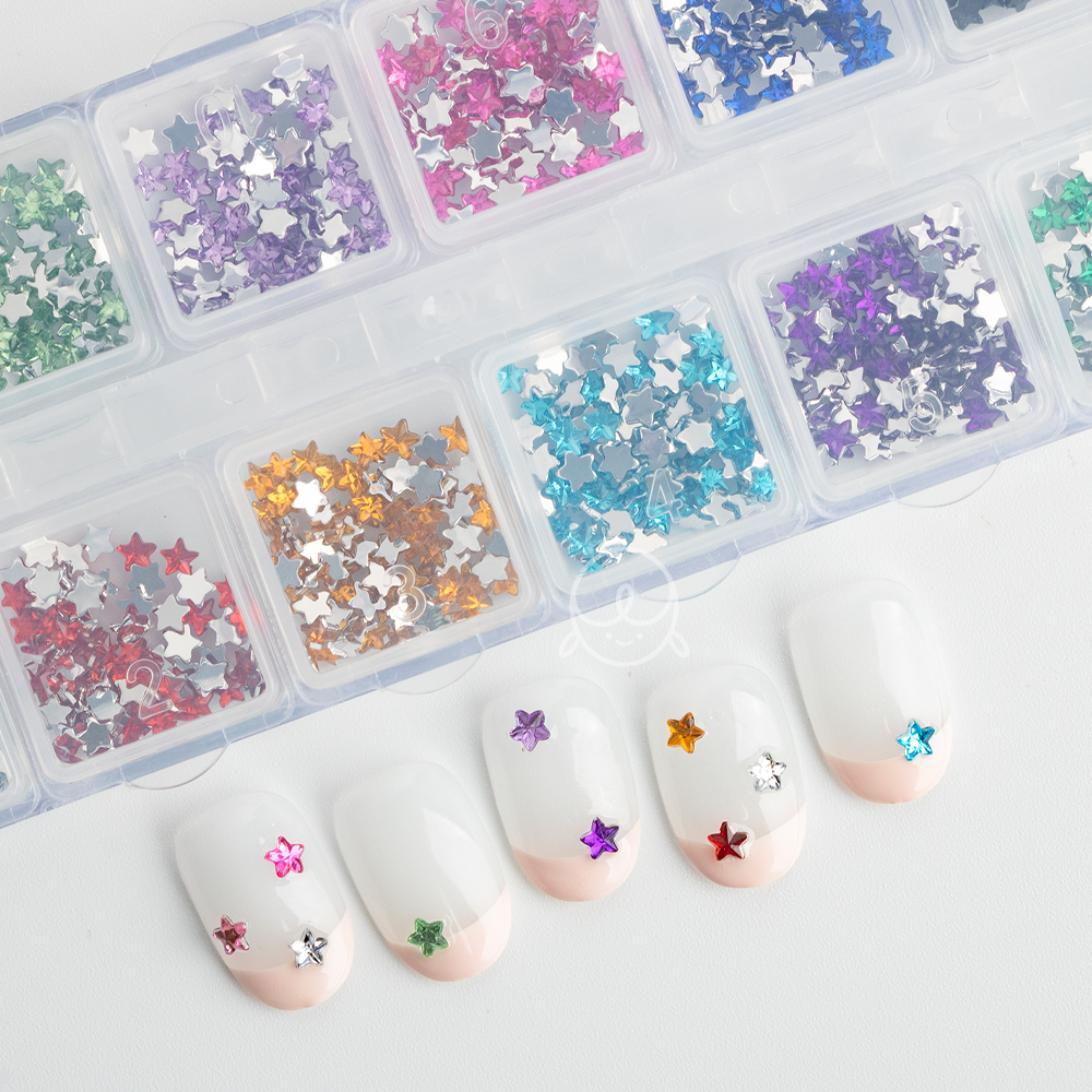 별 네일스톤 12종세트 (3mm)